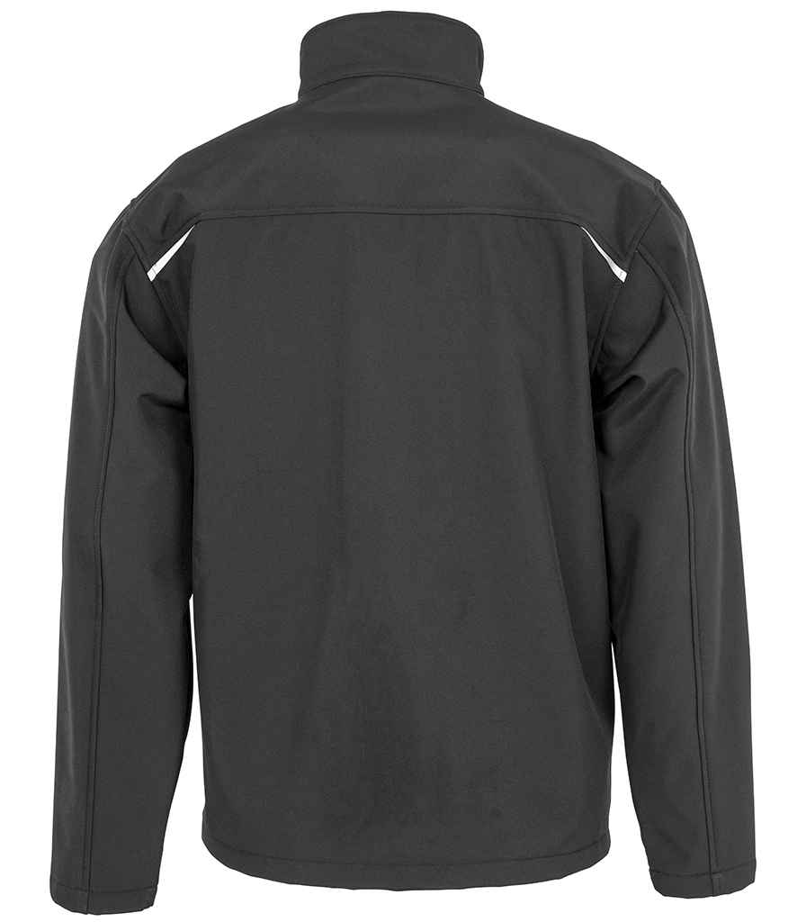 Result Genuine Recycled Three Layer Printable Soft Shell Jacket in by Result Genuine Recycled — Custom branded clothing by Print Press, featuring premium embroidery produced in our specialist print lab in the UK.