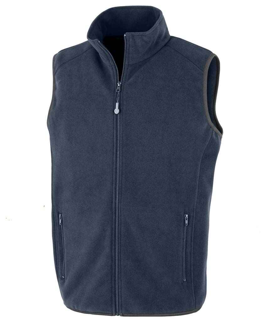 Result Genuine Recycled Polarthermic Fleece Bodywarmer in Navy by Result Genuine Recycled — Custom branded clothing by Print Press, featuring premium embroidery produced in our specialist print lab in the UK.
