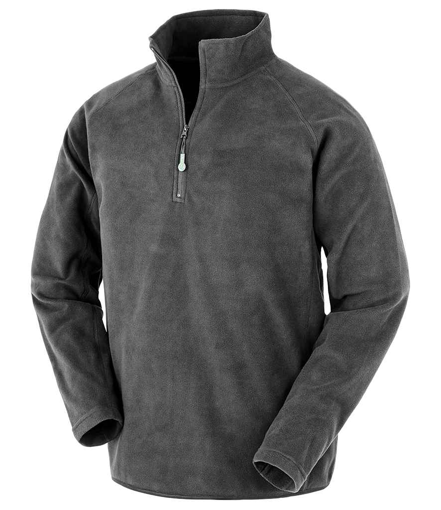 Result Genuine Recycled Zip Neck Micro Fleece in by Result Genuine Recycled — Custom branded clothing by Print Press, featuring premium embroidery produced in our specialist print lab in the UK.