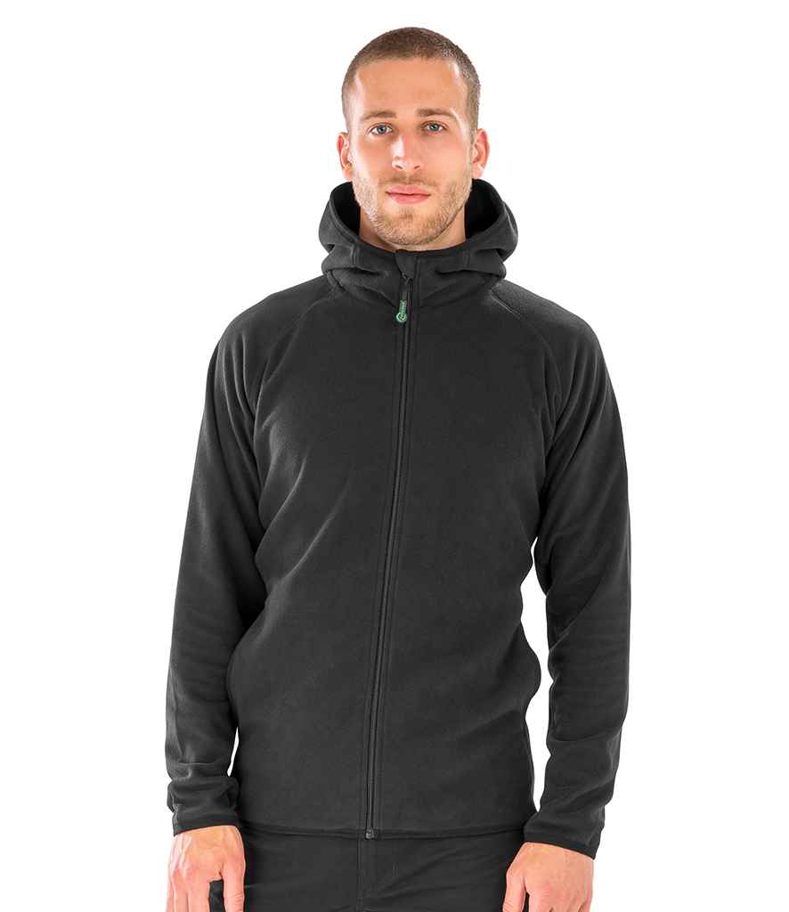 Result Genuine Recycled Hooded Micro Fleece Jacket in by Result Genuine Recycled — Custom branded clothing by Print Press, featuring premium embroidery produced in our specialist print lab in the UK.