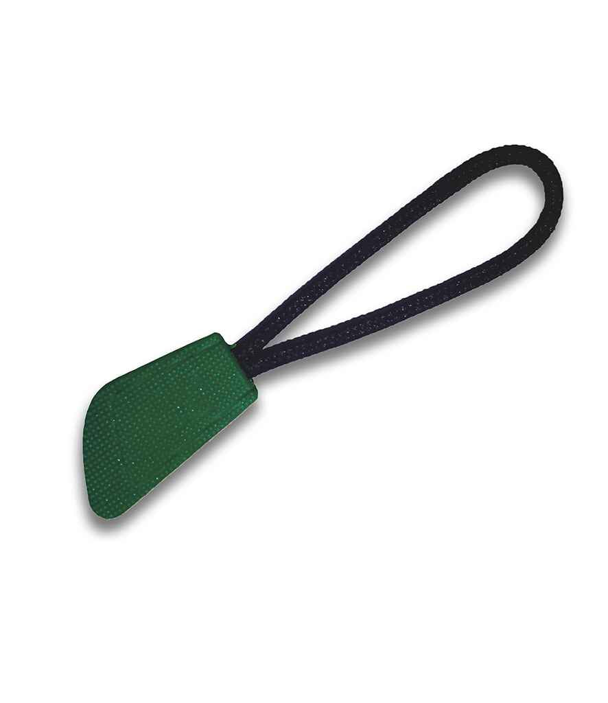 Result Interchangeable Zip Pulls in ONE Forest Green by Result — Custom branded clothing by Print Press, featuring premium embroidery produced in our specialist print lab in the UK.