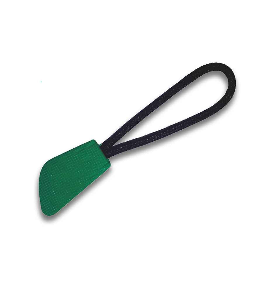 Result Interchangeable Zip Pulls in ONE Kelly Green by Result — Custom branded clothing by Print Press, featuring premium embroidery produced in our specialist print lab in the UK.