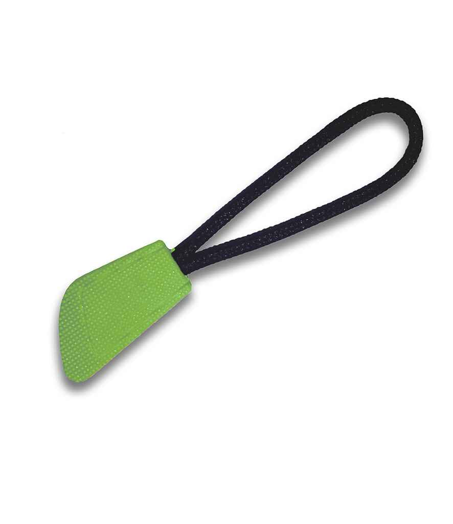 Result Interchangeable Zip Pulls in ONE Lime Green by Result — Custom branded clothing by Print Press, featuring premium embroidery produced in our specialist print lab in the UK.