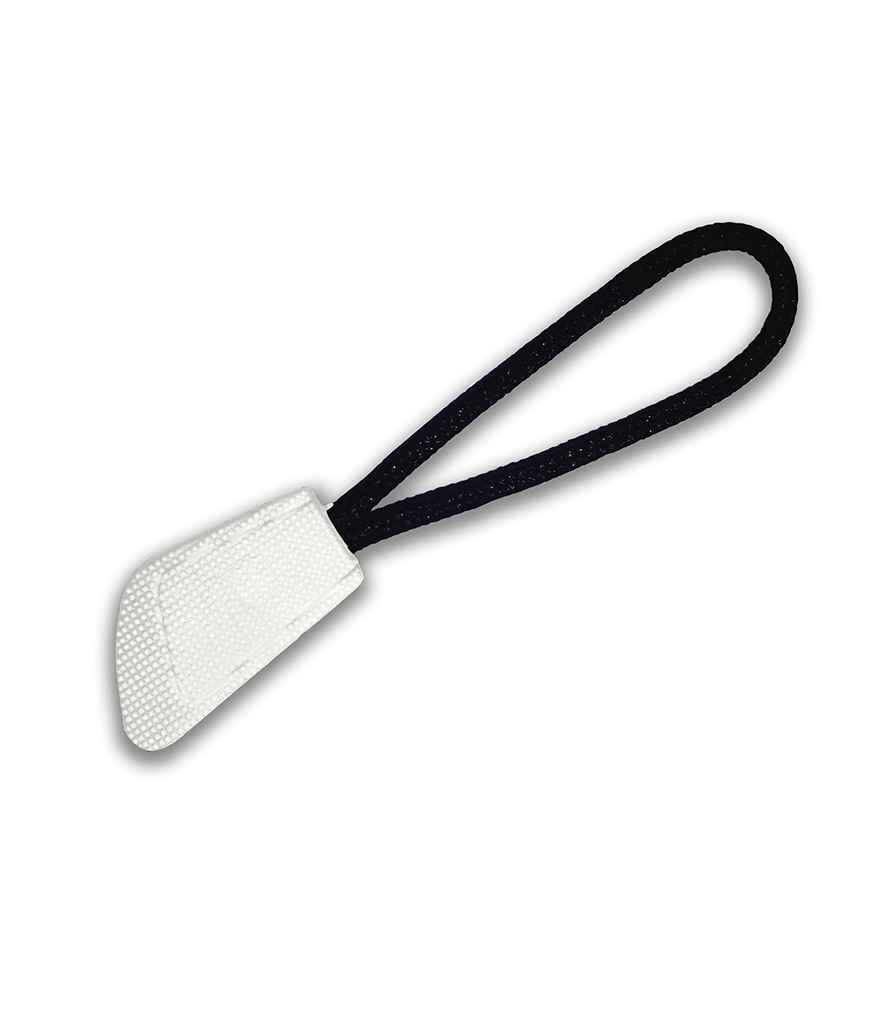 Result Interchangeable Zip Pulls in ONE White by Result — Custom branded clothing by Print Press, featuring premium embroidery produced in our specialist print lab in the UK.