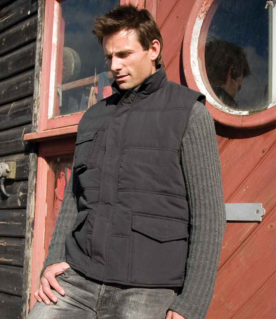 Result Promo Bodywarmer in Black by Result — Custom branded clothing by Print Press, featuring premium embroidery produced in our specialist print lab in the UK.