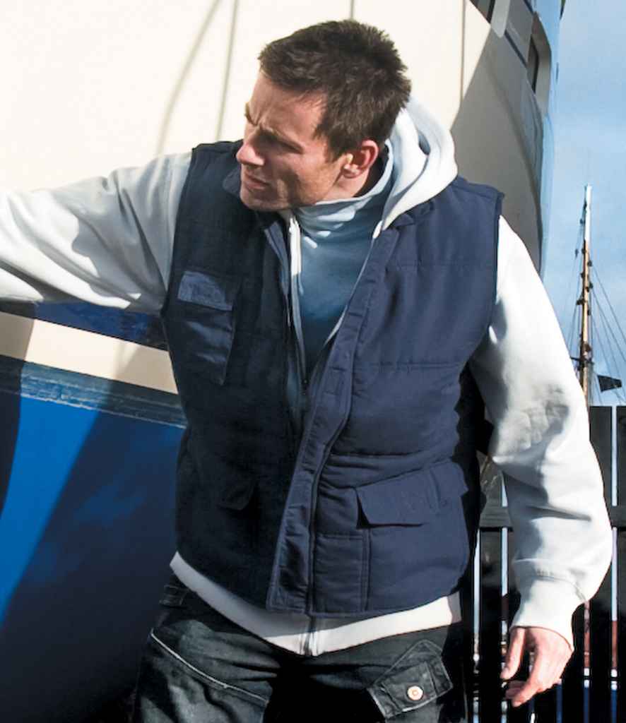 Result Promo Bodywarmer in Navy by Result — Custom branded clothing by Print Press, featuring premium embroidery produced in our specialist print lab in the UK.