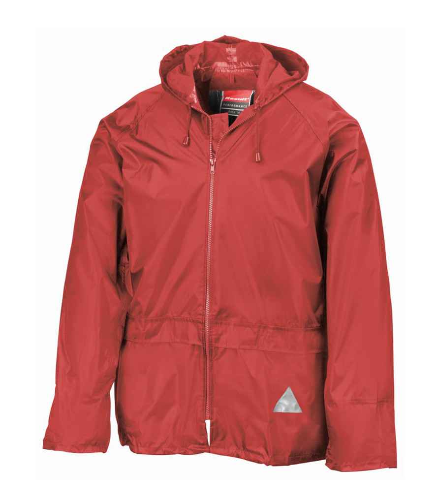 Result Waterproof Jacket/Trouser Suit in Carry Bag in Red by Result — Custom branded clothing by Print Press, featuring premium embroidery produced in our specialist print lab in the UK.