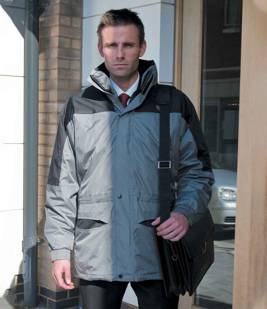 Result Alaska 3-in-1 Jacket in XS Grey Black by Result — Custom branded clothing by Print Press, featuring premium embroidery produced in our specialist print lab in the UK.