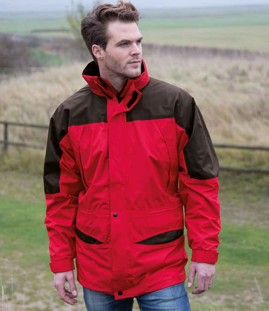 Result Alaska 3-in-1 Jacket in Red Black by Result — Custom branded clothing by Print Press, featuring premium embroidery produced in our specialist print lab in the UK.