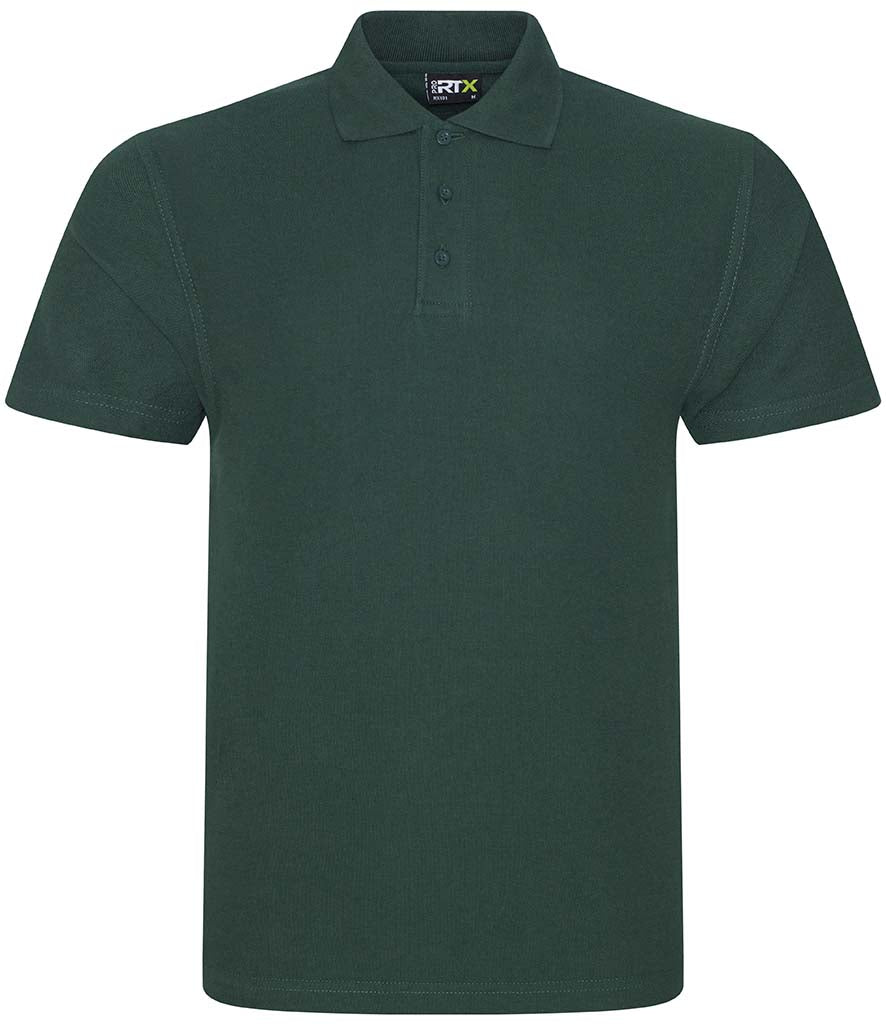 20 x Pro RTX Work Polos in Bottle Green by Print Lab Deals — Custom branded clothing by Print Press, featuring premium embroidery produced in our specialist print lab in the UK.