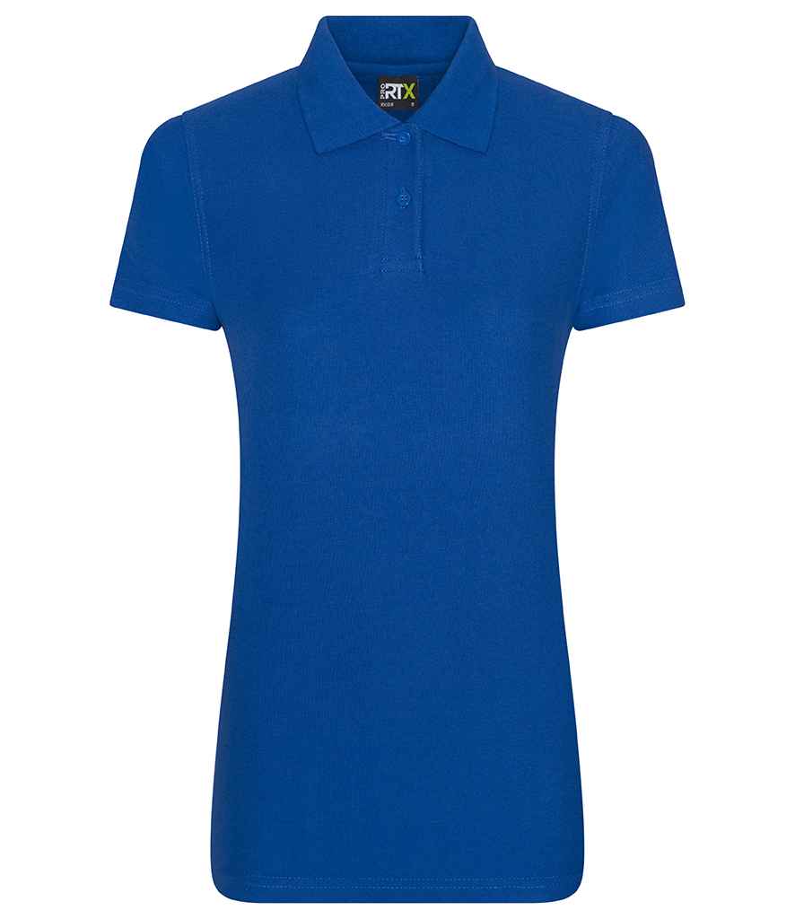 Pro RTX Ladies Pro Pique Polo Shirt in Royal Blue by Pro RTX — Custom branded clothing by Print Press, featuring premium embroidery produced in our specialist print lab in the UK.