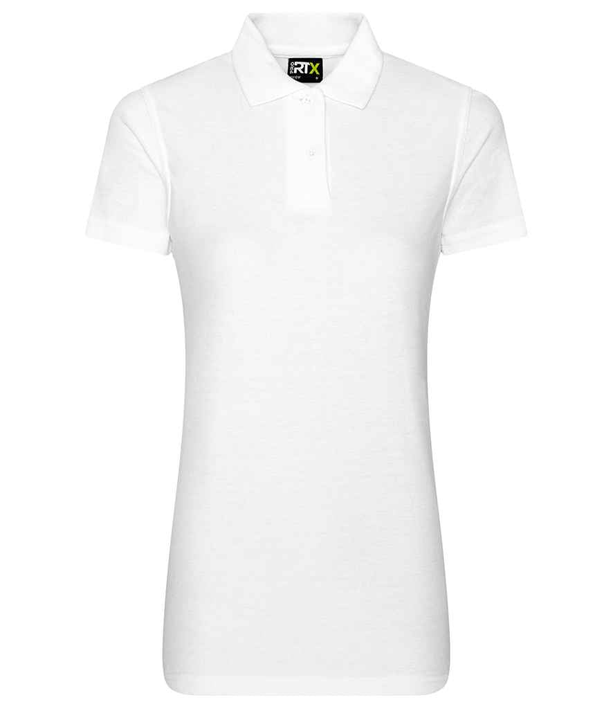 Pro RTX Ladies Pro Pique Polo Shirt in by Pro RTX — Custom branded clothing by Print Press, featuring premium embroidery produced in our specialist print lab in the UK.