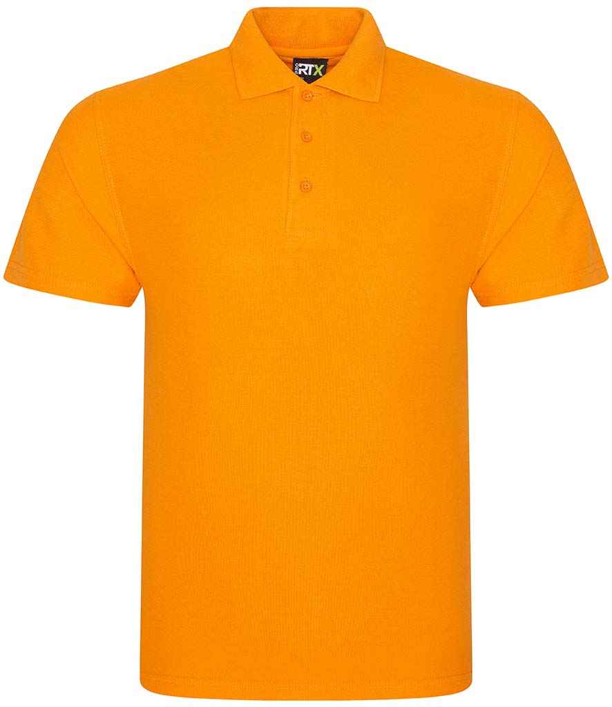 Pro RTX Pro Pique Polo Shirt - (2nd Colours) in Orange by Pro RTX — Custom branded clothing by Print Press, featuring premium embroidery produced in our specialist print lab in the UK.