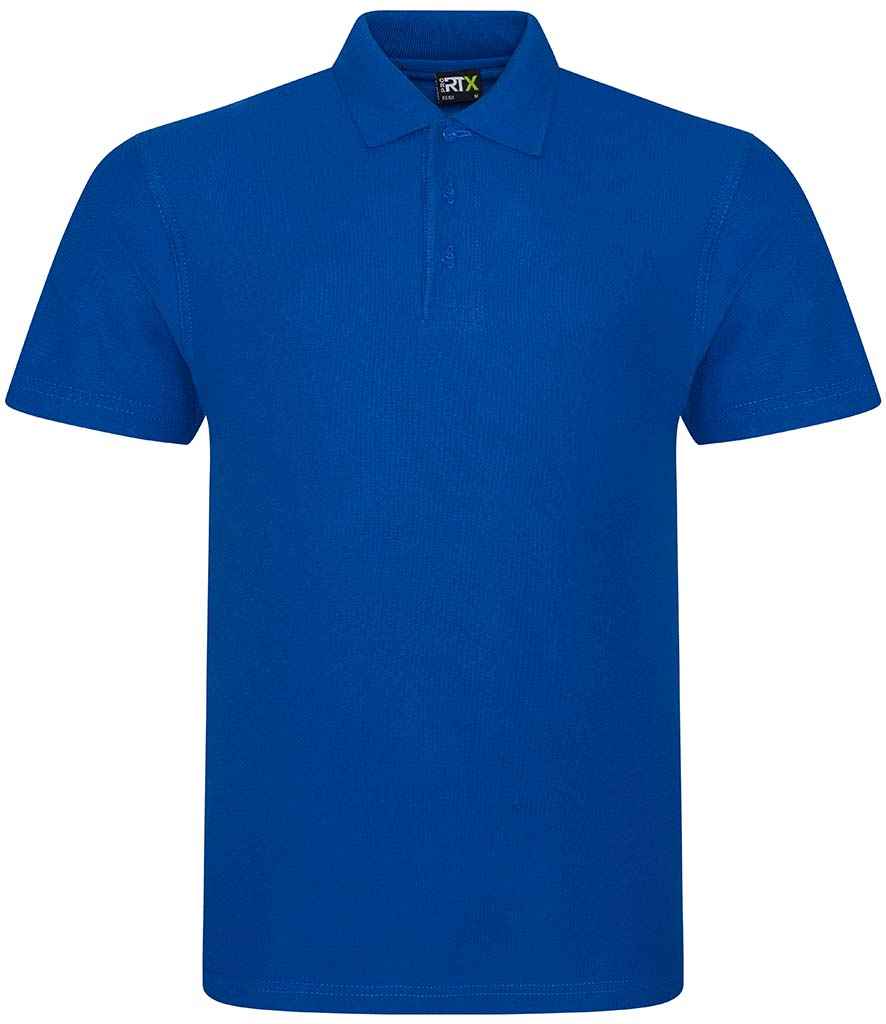 Pro RTX Pro Pique Polo Shirt in Royal Blue by Pro RTX — Custom branded clothing by Print Press, featuring premium embroidery produced in our specialist print lab in the UK.