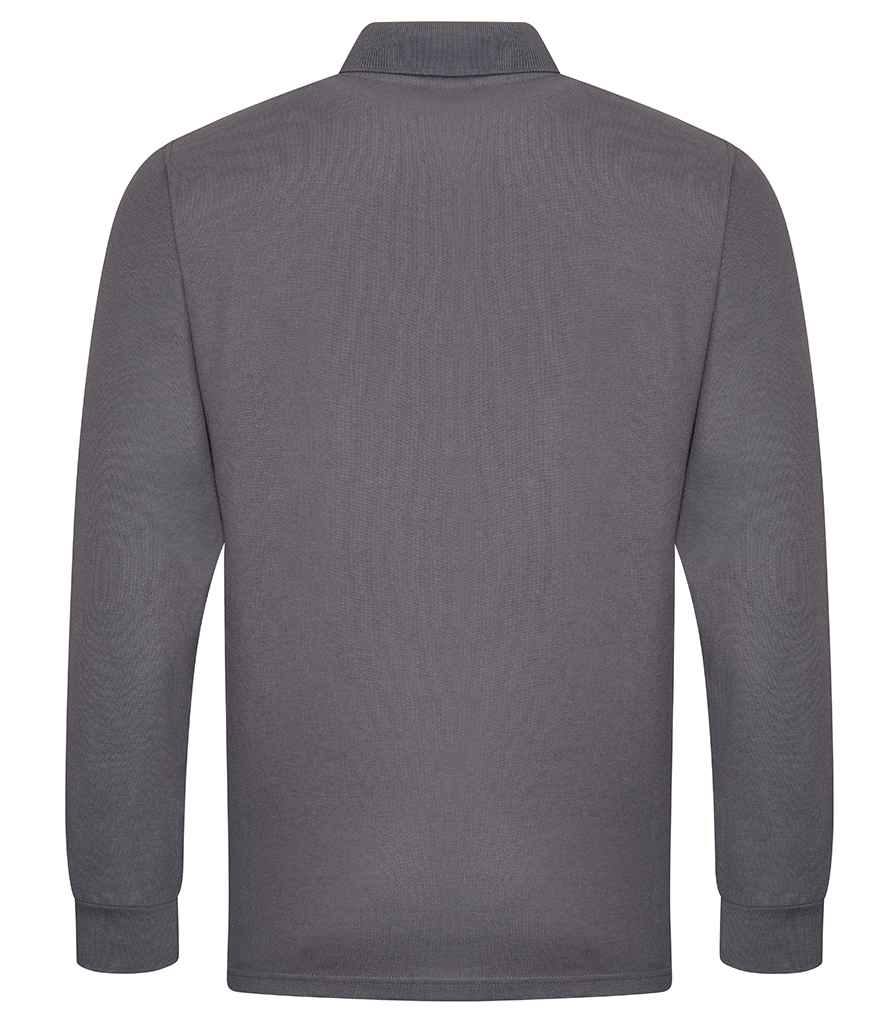 Pro RTX Pro Long Sleeve Pique Polo Shirt in by Pro RTX — Custom branded clothing by Print Press, featuring premium embroidery produced in our specialist print lab in the UK.