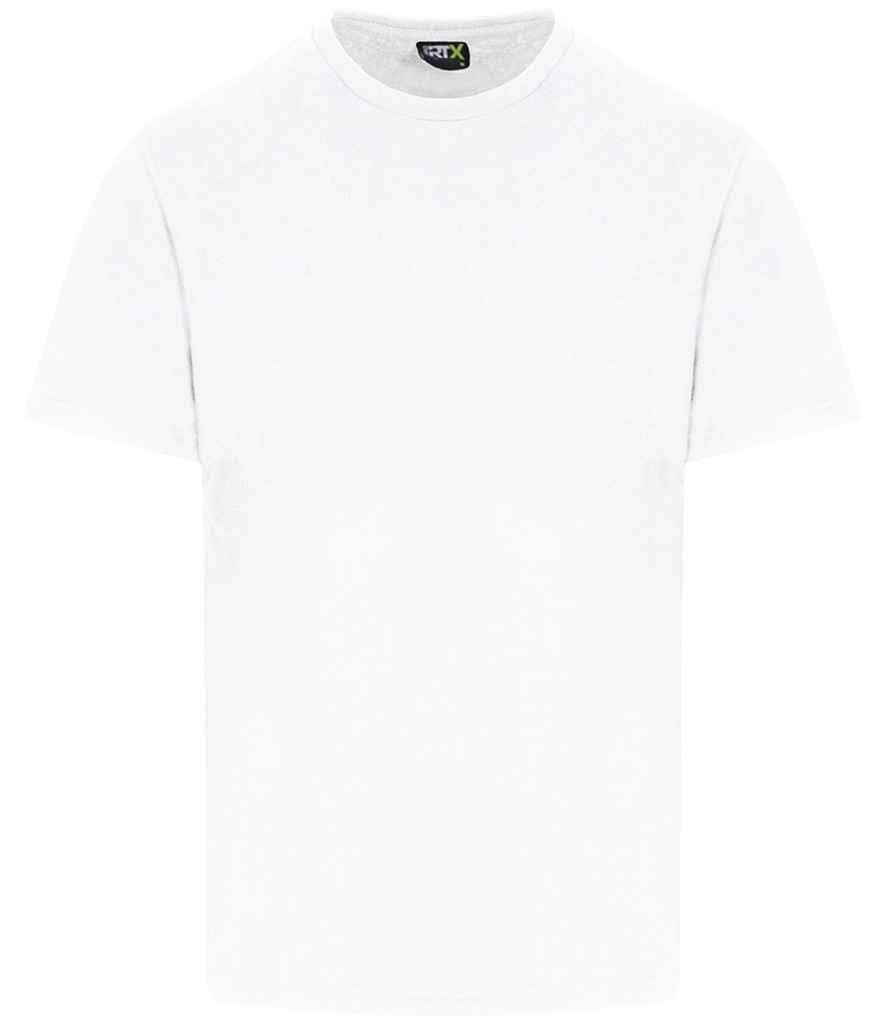 Pro RTX Pro T-Shirt in White by Pro RTX — Custom branded clothing by Print Press, featuring premium embroidery produced in our specialist print lab in the UK.
