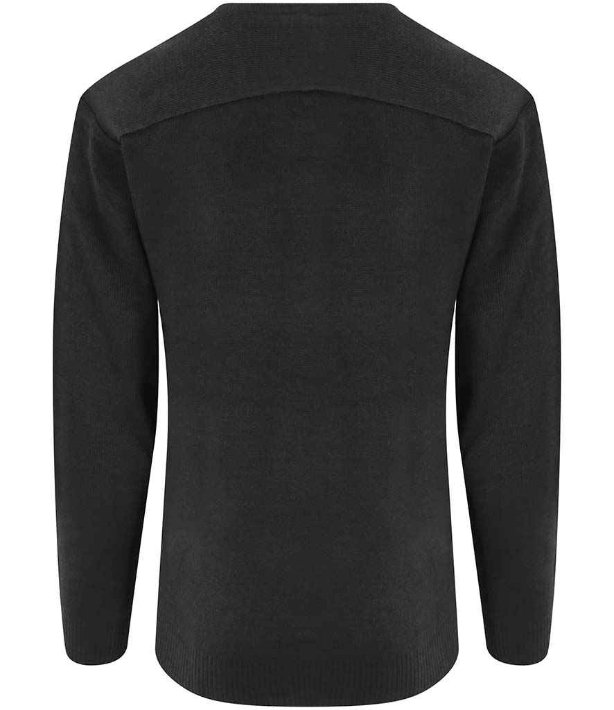 Pro RTX Pro Acrylic V Neck Sweater in by Pro RTX — Custom branded clothing by Print Press, featuring premium embroidery produced in our specialist print lab in the UK.