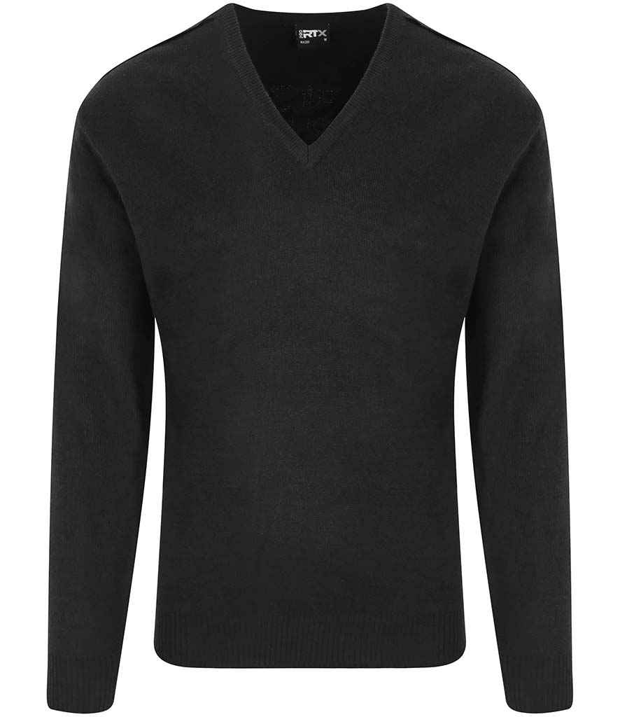 Pro RTX Pro Acrylic V Neck Sweater in by Pro RTX — Custom branded clothing by Print Press, featuring premium embroidery produced in our specialist print lab in the UK.