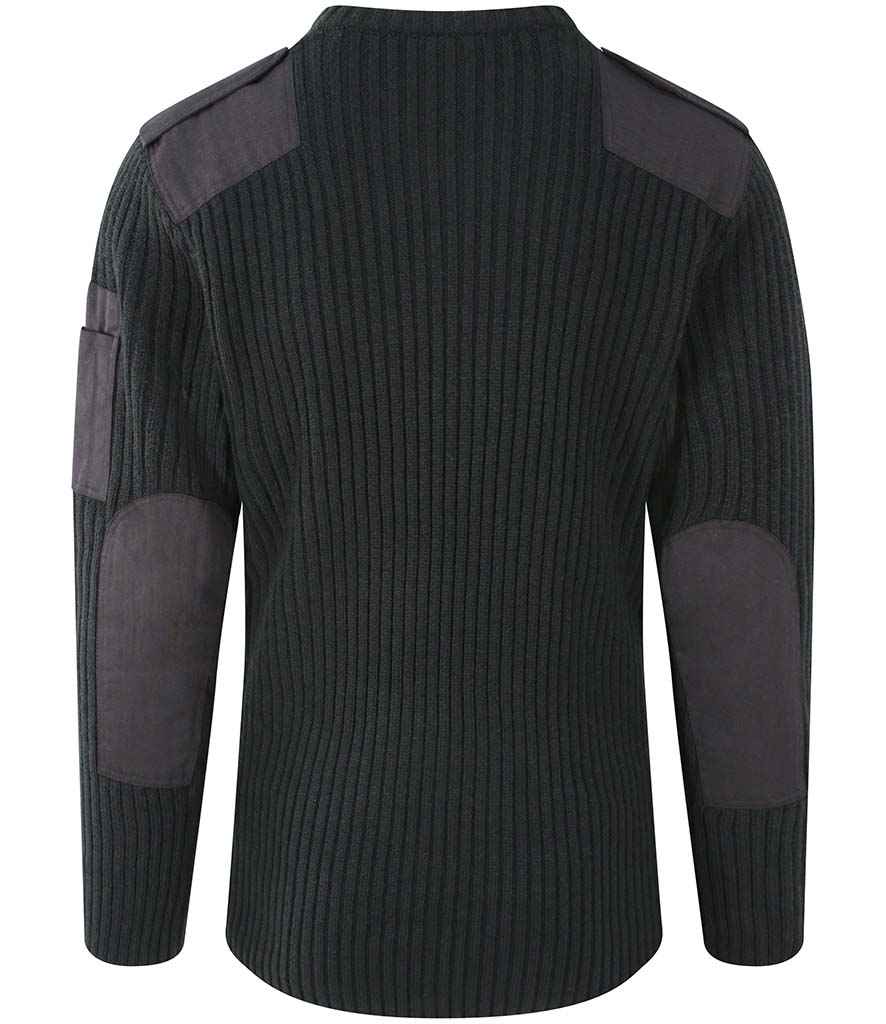 Pro RTX Pro Acrylic Security V Neck Sweater in by Pro RTX — Custom branded clothing by Print Press, featuring premium embroidery produced in our specialist print lab in the UK.