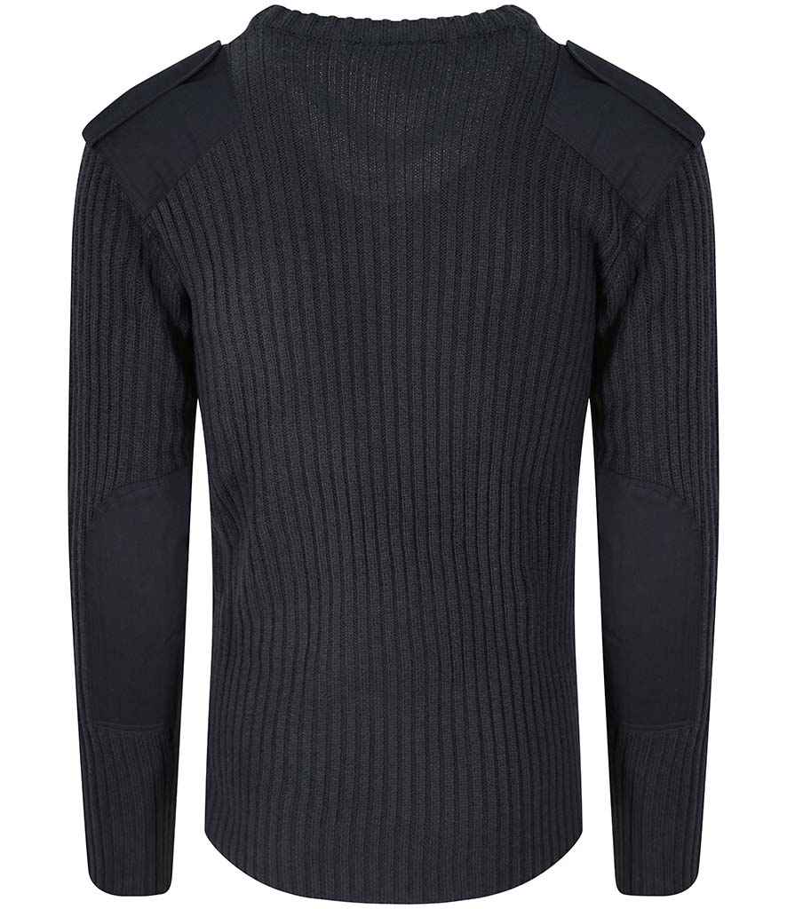 Pro RTX Pro Acrylic Security V Neck Sweater in by Pro RTX — Custom branded clothing by Print Press, featuring premium embroidery produced in our specialist print lab in the UK.