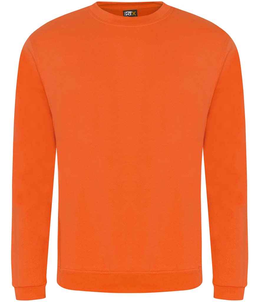 Pro RTX Pro Sweatshirt in Orange by Pro RTX — Custom branded clothing by Print Press, featuring premium embroidery produced in our specialist print lab in the UK.