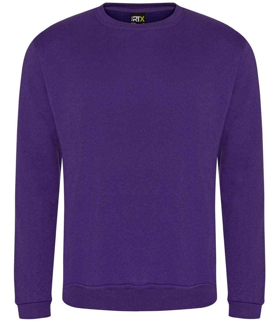 Pro RTX Pro Sweatshirt in Purple by Pro RTX — Custom branded clothing by Print Press, featuring premium embroidery produced in our specialist print lab in the UK.