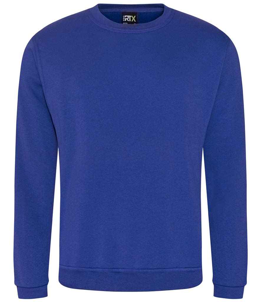 Pro RTX Pro Sweatshirt in Royal Blue by Pro RTX — Custom branded clothing by Print Press, featuring premium embroidery produced in our specialist print lab in the UK.