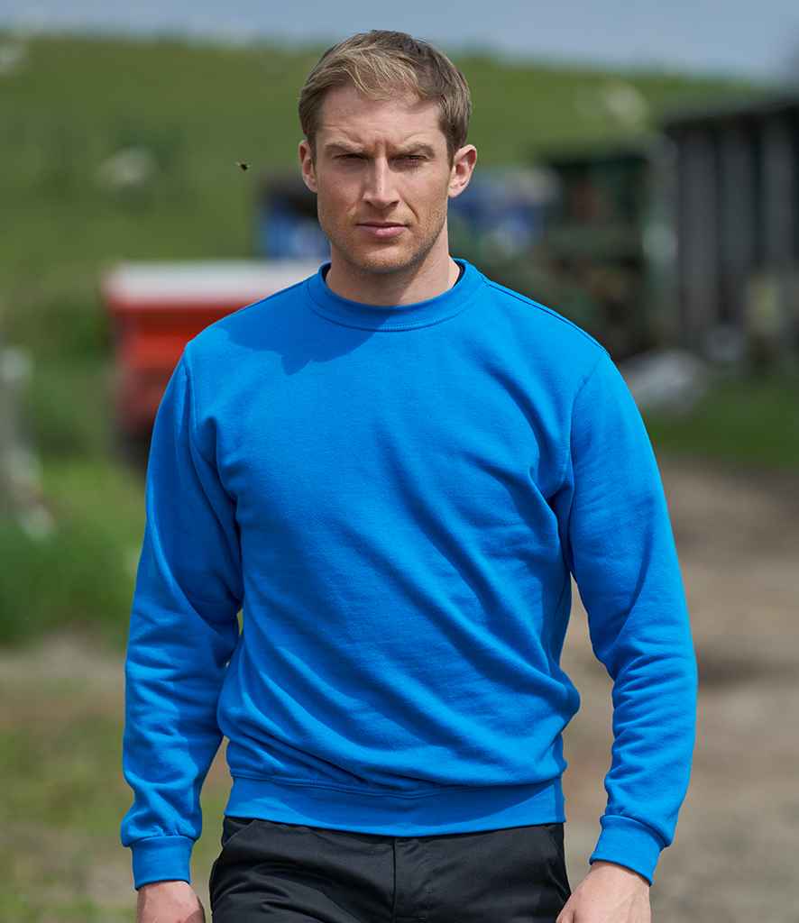 Pro RTX Pro Sweatshirt in Sapphire Blue by Pro RTX — Custom branded clothing by Print Press, featuring premium embroidery produced in our specialist print lab in the UK.