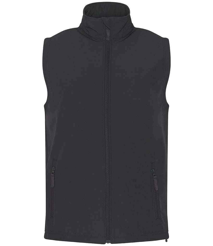 Pro RTX Two Layer Soft Shell Gilet in Charcoal by Pro RTX — Custom branded clothing by Print Press, featuring premium embroidery produced in our specialist print lab in the UK.