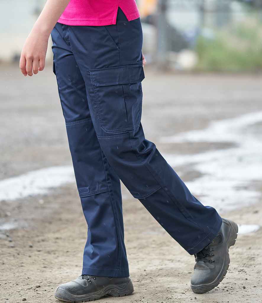 Pro RTX Pro Workwear Cargo Trousers in Navy by Pro RTX — Custom branded clothing by Print Press, featuring premium embroidery produced in our specialist print lab in the UK.