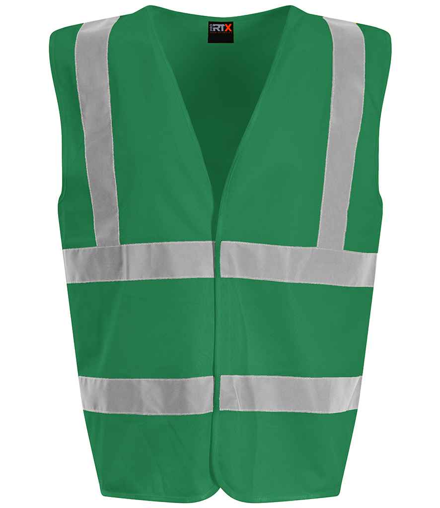 Pro RTX High Visibility Waistcoat - (2nd Colours) in Kelly Green by Pro RTX High Visibility — Custom branded clothing by Print Press, featuring premium embroidery produced in our specialist print lab in the UK.