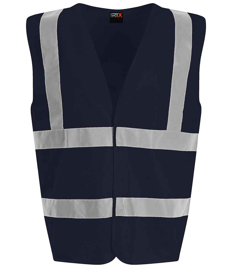 Pro RTX High Visibility Waistcoat - (2nd Colours) in Navy by Pro RTX High Visibility — Custom branded clothing by Print Press, featuring premium embroidery produced in our specialist print lab in the UK.