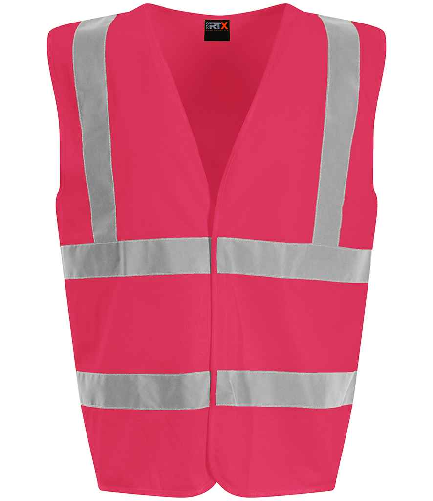 Pro RTX High Visibility Waistcoat - (2nd Colours) in Pink by Pro RTX High Visibility — Custom branded clothing by Print Press, featuring premium embroidery produced in our specialist print lab in the UK.