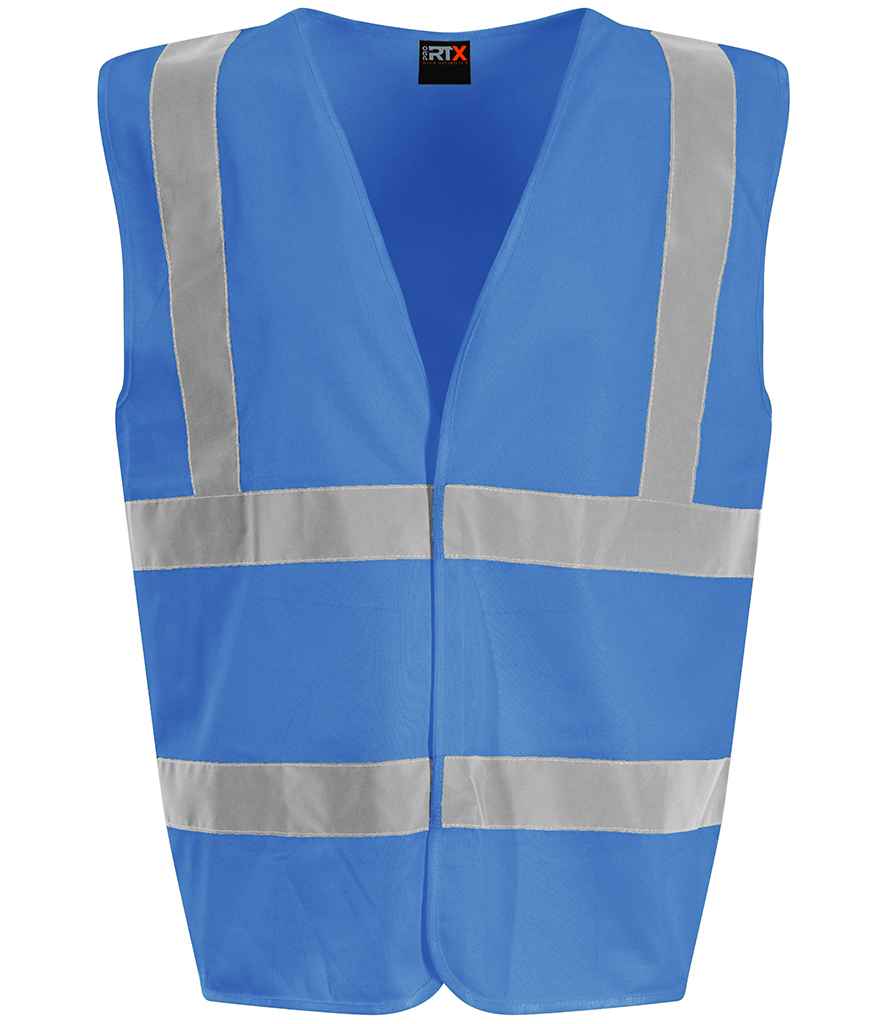 Pro RTX High Visibility Waistcoat in Royal Blue by Pro RTX High Visibility — Custom branded clothing by Print Press, featuring premium embroidery produced in our specialist print lab in the UK.