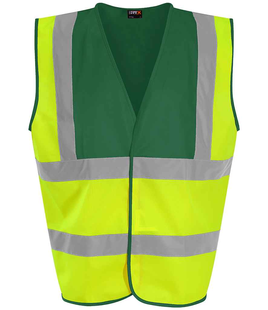 Pro RTX High Visibility Waistcoat in by Pro RTX High Visibility — Custom branded clothing by Print Press, featuring premium embroidery produced in our specialist print lab in the UK.