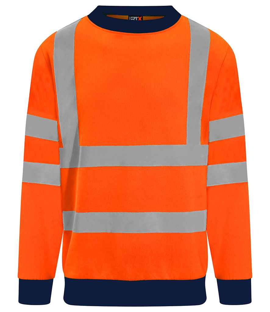 Pro RTX High Visibility Two Tone Sweatshirt in by Pro RTX High Visibility — Custom branded clothing by Print Press, featuring premium embroidery produced in our specialist print lab in the UK.