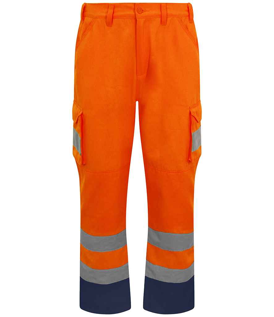 Pro RTX High Visibility Cargo Trousers in by Pro RTX High Visibility — Custom branded clothing by Print Press, featuring premium embroidery produced in our specialist print lab in the UK.