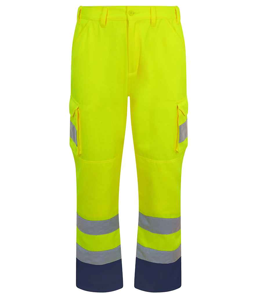 Pro RTX High Visibility Cargo Trousers in by Pro RTX High Visibility — Custom branded clothing by Print Press, featuring premium embroidery produced in our specialist print lab in the UK.