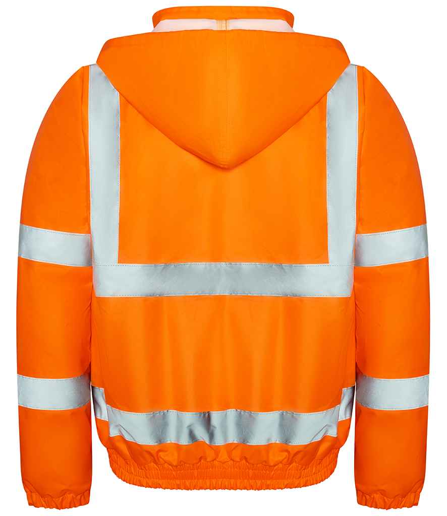 Pro RTX High Visibility Bomber Jacket in by Pro RTX High Visibility — Custom branded clothing by Print Press, featuring premium embroidery produced in our specialist print lab in the UK.