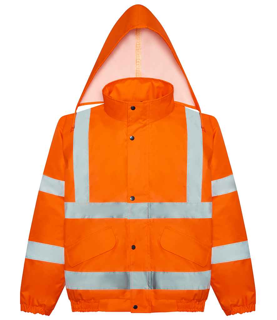 Pro RTX High Visibility Bomber Jacket in by Pro RTX High Visibility — Custom branded clothing by Print Press, featuring premium embroidery produced in our specialist print lab in the UK.