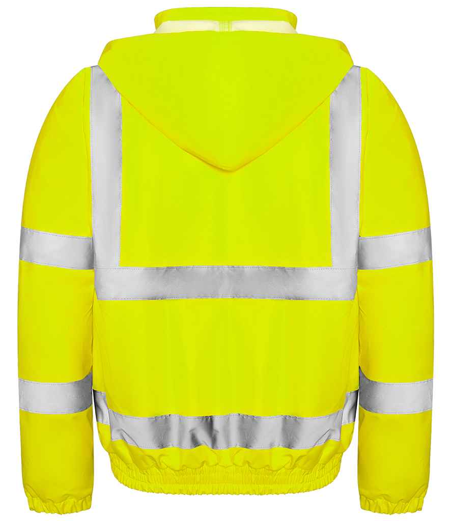 Pro RTX High Visibility Bomber Jacket in by Pro RTX High Visibility — Custom branded clothing by Print Press, featuring premium embroidery produced in our specialist print lab in the UK.