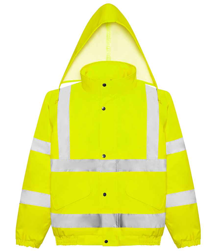 Pro RTX High Visibility Bomber Jacket in by Pro RTX High Visibility — Custom branded clothing by Print Press, featuring premium embroidery produced in our specialist print lab in the UK.