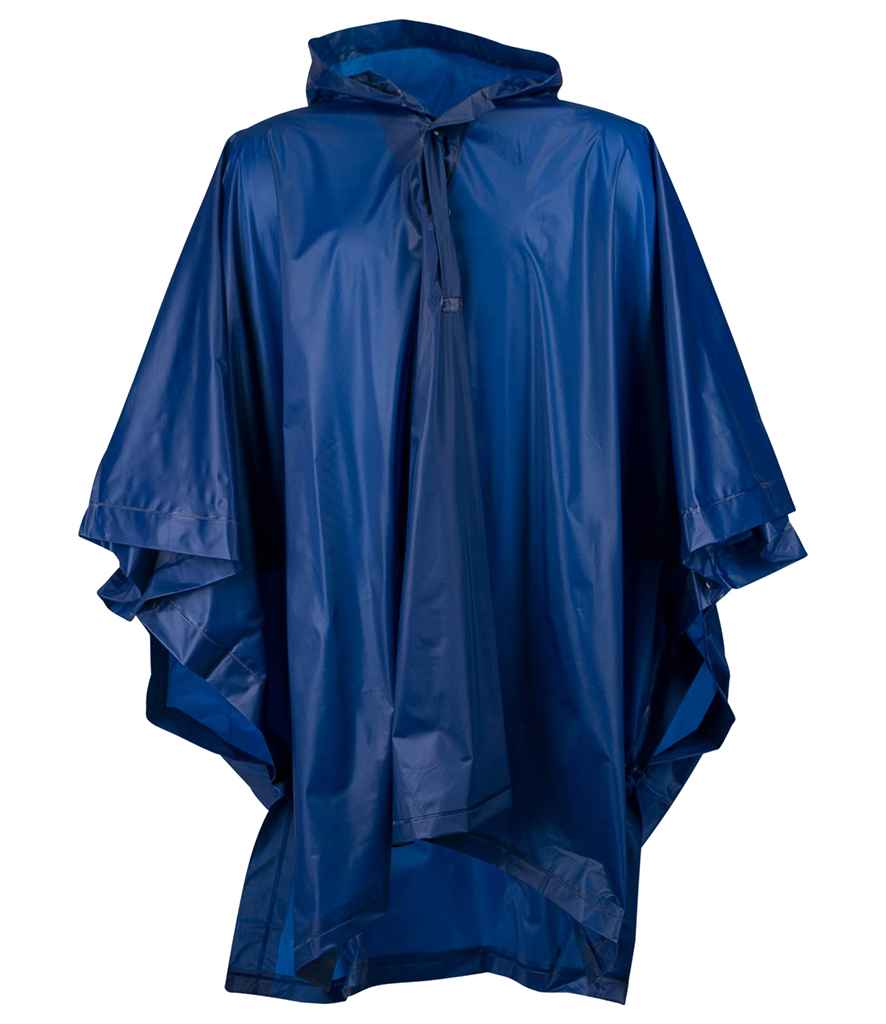 Splashmacs Kids Rain Poncho in ONE Navy by Splashmacs — Custom branded clothing by Print Press, featuring premium embroidery produced in our specialist print lab in the UK.