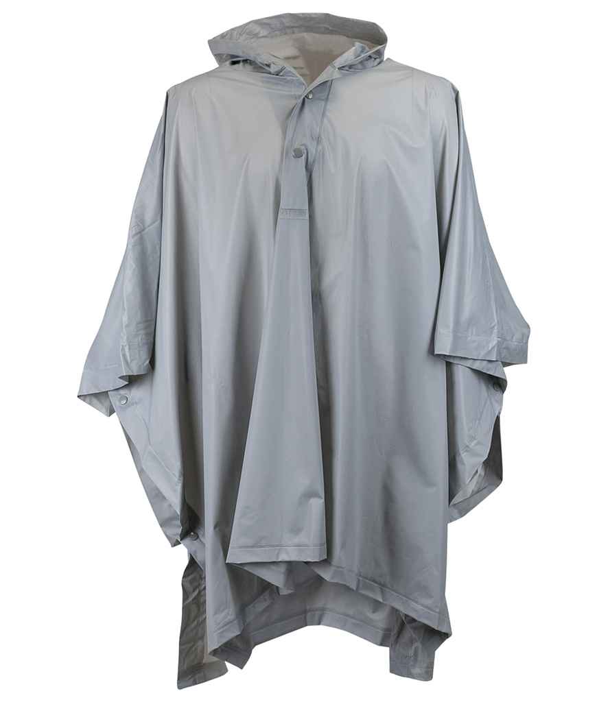 Splashmacs Kids Rain Poncho in ONE Silver by Splashmacs — Custom branded clothing by Print Press, featuring premium embroidery produced in our specialist print lab in the UK.