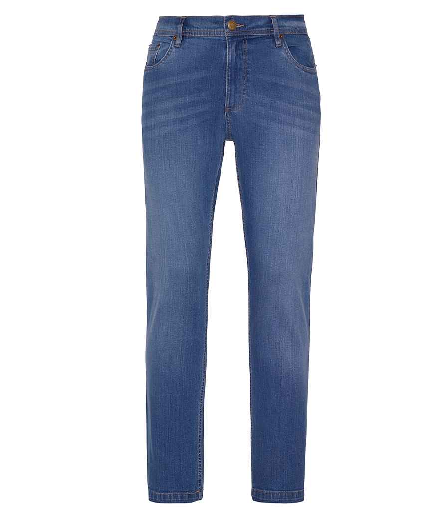 So Denim Mens Leo Straight Jeans in by So Denim — Custom branded clothing by Print Press, featuring premium embroidery produced in our specialist print lab in the UK.