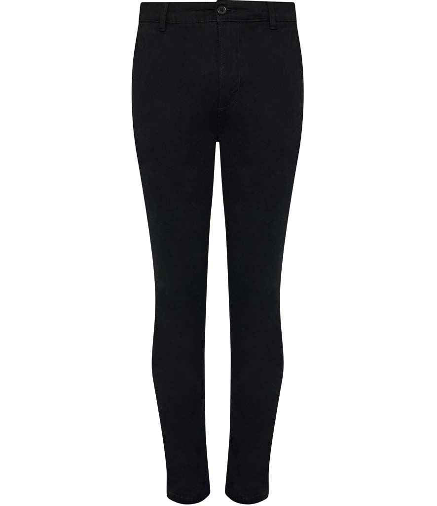So Denim Adam Slim Chinos in Black by So Denim — Custom branded clothing by Print Press, featuring premium embroidery produced in our specialist print lab in the UK.