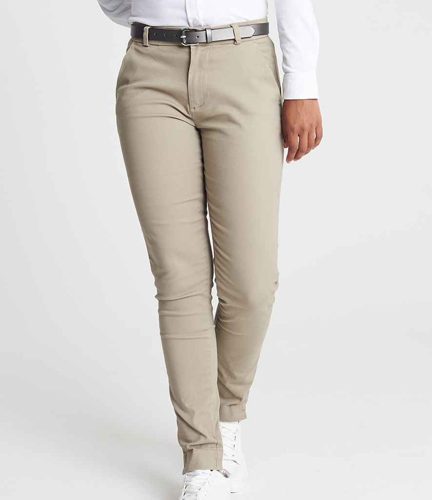 So Denim Lily Skinny Chinos in Stone by So Denim — Custom branded clothing by Print Press, featuring premium embroidery produced in our specialist print lab in the UK.