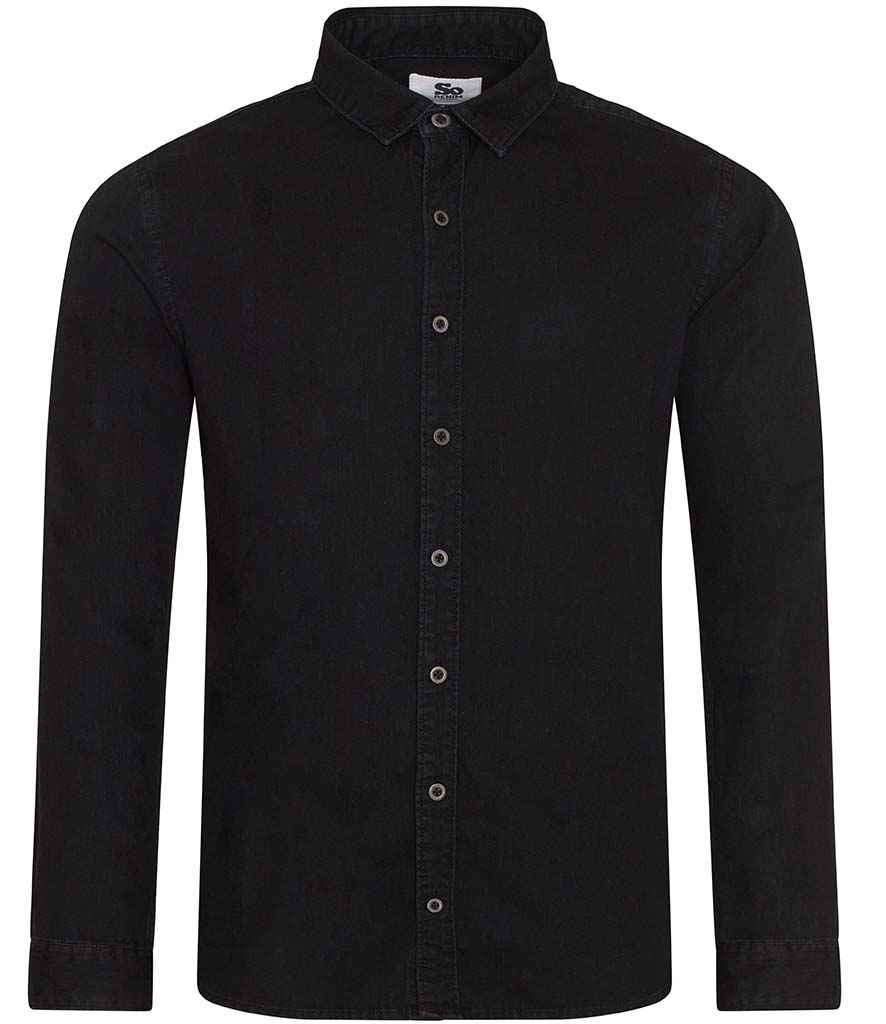 So Denim Jack Denim Shirt in by So Denim — Custom branded clothing by Print Press, featuring premium embroidery produced in our specialist print lab in the UK.