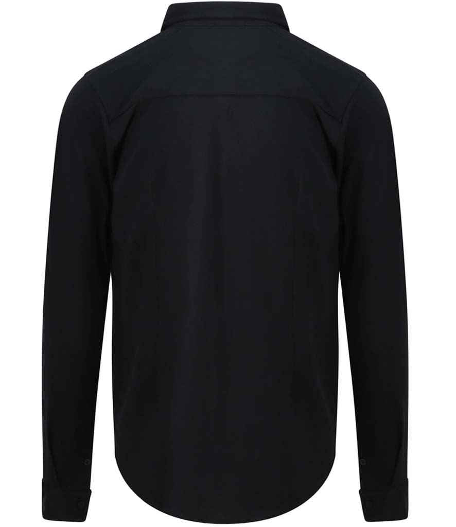 So Denim Oscar Knitted Long Sleeve Shirt in by So Denim — Custom branded clothing by Print Press, featuring premium embroidery produced in our specialist print lab in the UK.