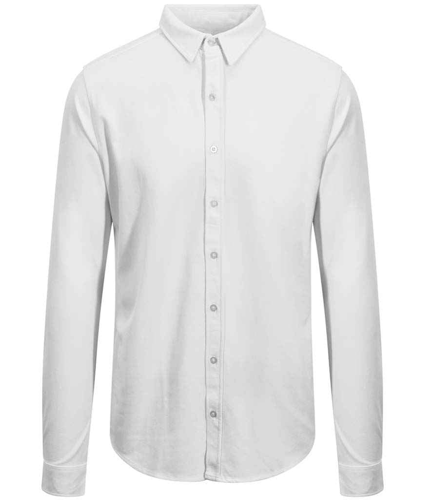So Denim Oscar Knitted Long Sleeve Shirt in by So Denim — Custom branded clothing by Print Press, featuring premium embroidery produced in our specialist print lab in the UK.